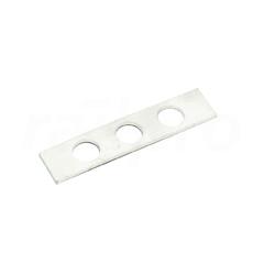 Cable feedthrough strip, 114x25mm, 3 holes