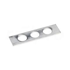 Cable feedthrough strip, 30x114mm, 3 holes