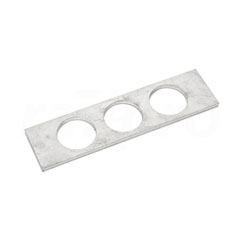 Cable feed-through strip, 30x114mm, 3xPG16