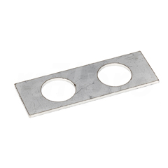 Cable feedthrough strip, 40x114mm, 2xPG21
