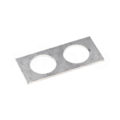 Cable feedthrough strip, 50x114mm, 2xPG29